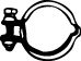 WALKER 80306 Mounting Kit, silencer